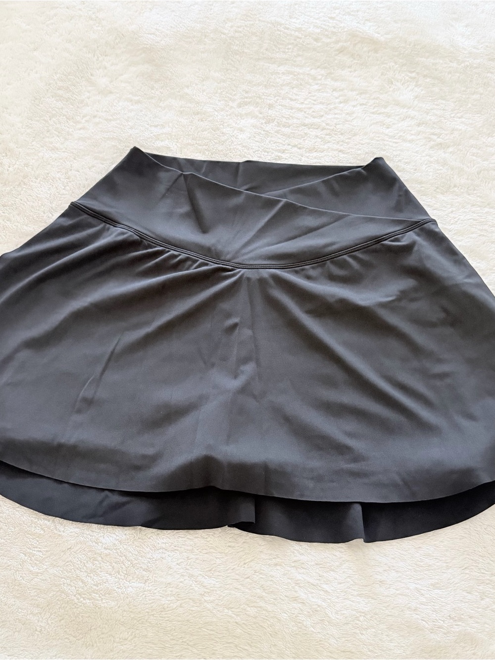 Black Criss Cross Waist Activewear Skort with pockets size Medium Women’s